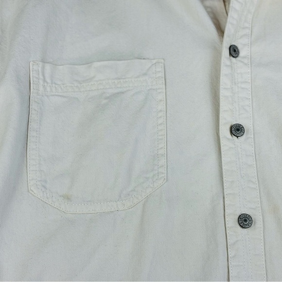 Levi’s Levi Strauss Red Tab Cream Colored Button Down Shirt - Picture 7 of 9